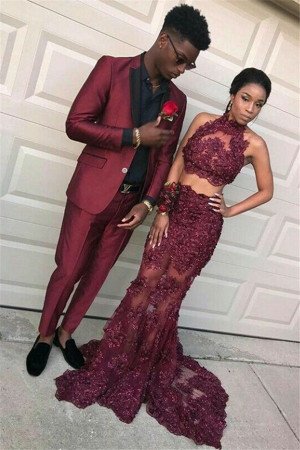 New Arrival Burgundy Best Fitted Prom Party Suits for Men New Arrival Burgundy Best Fitted Prom Party Suits for Men