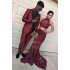 New Arrival Burgundy Best Fitted Prom Party Suits for Men