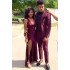 Bespoke Burgundy Two-Piece Best Fitted Prom Men Suits