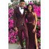 Burgundy Bespoke Shawl Lapel Men Prom Outfits