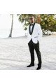 Newest Two Pieces White Shawl Lapel Wedding Men Suit