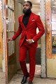 Latest Design Red Two Piece Best Fitted Prom Men Suit