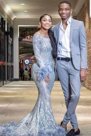 New Arrival Sky Blue Two Piece Prom Suits for Men New Arrival Sky Blue Two Piece Prom Suits for Men