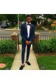 Navy Blue Bespoke Two Piece Men Suit for Prom