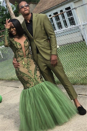 Lime Green Two Piece Best Fitted Stylish Prom Outfits Lime Green Two Piece Best Fitted Stylish Prom Outfits