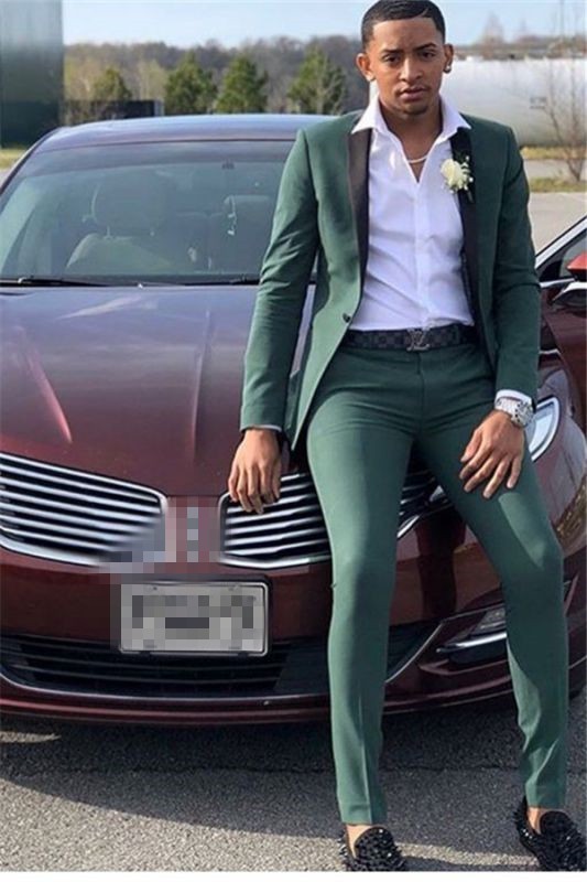 Dark Green Prom Suit | Best Fitted Men Suit