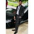 Black Best Fitted Men Suits | Plaid Prom Suit