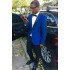 Cool Royal Blue Men Suit | One buttons Shawl Lapel Prom Outfit