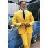Bespoke Yellow Prom Outfit for Prom | Peaked Lapel Men Suit
