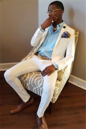 White Wedding Groom Suit | Two Piece Slim Men Suit White Wedding Groom Suit | Two Piece Slim Men Suit