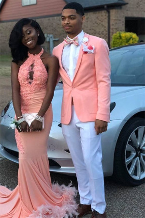 Fashion One buttons Best Fitted Shawl Lapel Prom Outfits  Fashion One buttons Best Fitted Shawl Lapel Prom Outfits