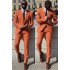 Orange Best Fitted Men Suit | Peaked Lapel Prom Suits
