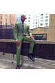 Green Best Fitted Bespoke Men Suit | Peaked Lapel Two Pieces Prom Outfits