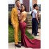 Best Fitted Yellow One buttons Three-Piece Prom Suit for Boy with Shawl Lapel