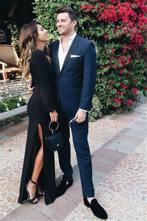 Gorgeous Navy Blue Prom Outfits | Notch Lapel Best Fitted Men Suit Gorgeous Navy Blue Prom Outfits | Notch Lapel Best Fitted Men Suit