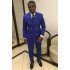 Royal Blue Double Breasted Best Fitted Prom Outfits for Men