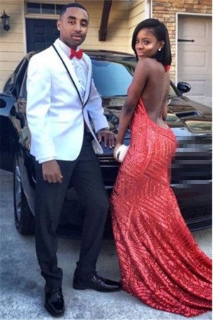 White Shawl Lapel One Buttom Best Fitted Mens Suit for Prom White Shawl Lapel One Buttom Best Fitted Mens Suit for Prom