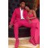William Fushcia Notched Lapel Best Fitted Bespoke Mens Suits for Prom