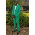 Chic Green Simple Notched Lapel Bespoke Mens Suits Sale 