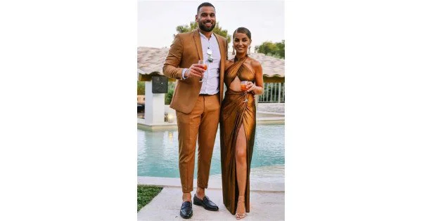 Modern One-Button Yellow Chic Prom Outfit for Men with Peaked Lapel main image 1