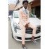 Cool Blushing Pink Double Breasted Peaked Lapel Prom Outfits for Guys