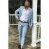 CarlAOS Blue Two Pieces Best Fitted Notched Lapel Prom Men Suits
