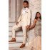Three Piece Champagne Prom Suits | Double Breasted Waistcoat Wedding Tuxedo