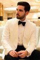 Tristan Fashion White Shawl Lapel One buttonss Best Fitted Wedding Suits