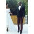 Stylish Dark Green Velvet Shawl Lapel Wedding Suits for Men