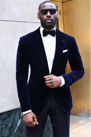 Tanner Velvet Peaked Lapel Best Fitted Prom Men Suits Tanner Velvet Peaked Lapel Best Fitted Prom Men Suits