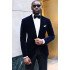 Tanner Velvet Peaked Lapel Best Fitted Prom Men Suits