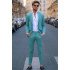 Landen One buttons Notched Lapel 2 Pieces Chic Men Suits for Prom