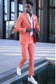 Jeffrey Coral Fashion Notched Lapel Best Fitted Men Suits