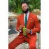 Kameron New Arrival Orange Notched Lapel Best Fit Prom Men Suits