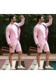 Nasir Summer Pink Notched Lapel Best Fitted One buttons Men Suits