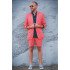 Cool Summer Orange Notched Lapel Men Suit with Short Pants