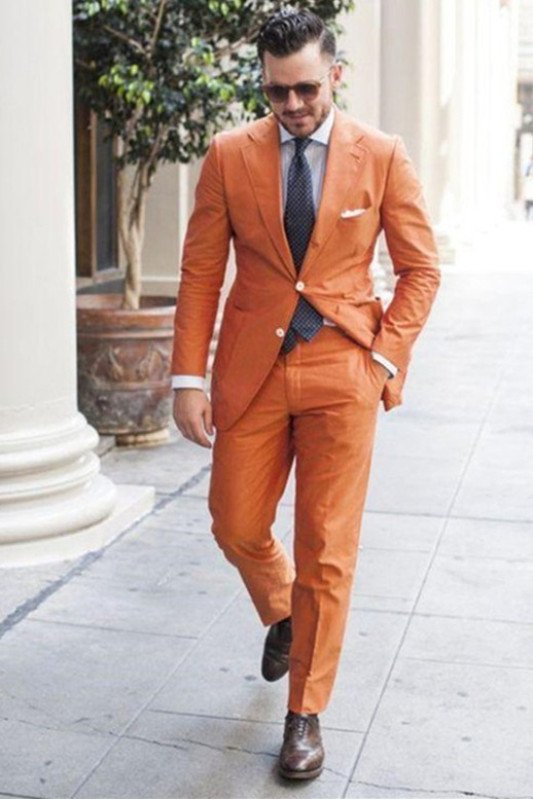 New Arrival Summer Linen Notched Lapel Chic Men Suits