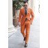 New Arrival Summer Linen Notched Lapel Chic Men Suits