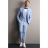 Leon Sky Blue 3-Piece Notched Lapel Chic Men Suits
