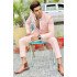 Tommy Pink Peaked Lapel Best Fitted Prom Outfits for Men