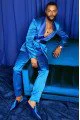Chic Cool Blue Shawl Lapel Bespoke Prom Men Suits Chic Cool Blue Shawl Lapel Bespoke Prom Men Suits