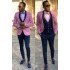 Willie Pink Shawl Lapel Three Pieces Best Fitted Men Suits