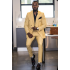 Yandel Bespoke Yellow Double Breasted Peaked Lapel Men Suits