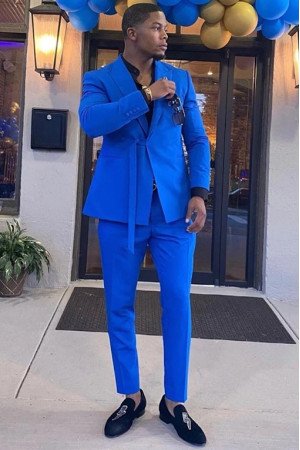 Cool Royal Blue Peaked Lapel New Arrival Men Suits for Prom Cool Royal Blue Peaked Lapel New Arrival Men Suits for Prom