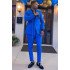 Cool Royal Blue Peaked Lapel New Arrival Men Suits for Prom