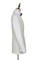 Newest Jacquard White Tuxedos for Wedding | Silk Shawl Lapel One Button Wedding Suit for Men