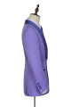 Chic Lavender Jacquard Silk Shawl Lapel Bespoke Prom Suits