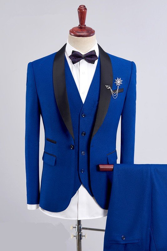 Bespoke 3-Piece Men Suits | Royal Blue Men Suit for Wedding