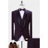 Dark Purple Business Tuxedos | Fashion Best Fitted Men Dress Prom Suits