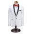 Fashion Men Two Piece Wedding Groom Suits | Best Fitted Shawl White Tuxedo